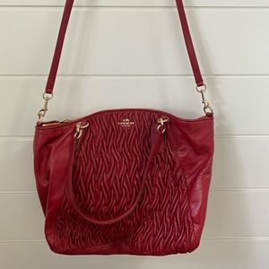 Coach F37082 Kelsey Satchel in Red